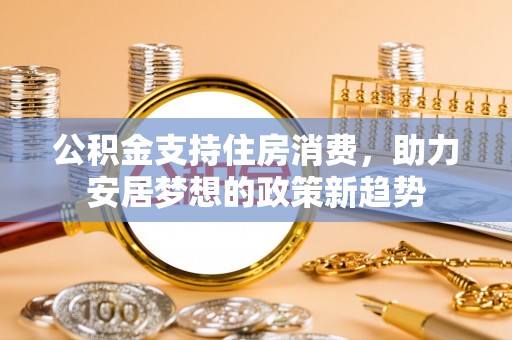 景德镇公积金支持住房消费，助力安居梦想的政策新趋势