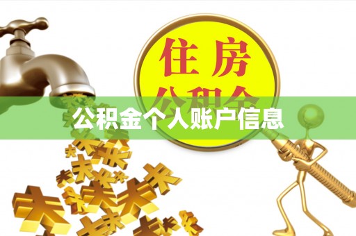 景德镇公积金个人账户信息