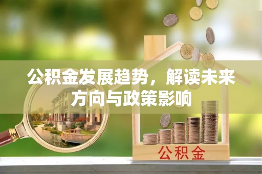 景德镇公积金发展趋势，解读未来方向与政策影响