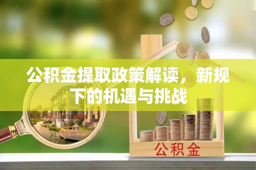 景德镇公积金提取政策解读，新规下的机遇与挑战
