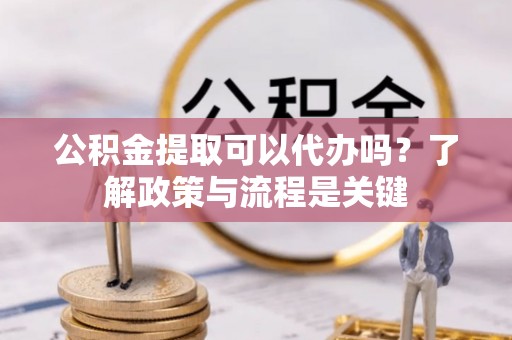 景德镇公积金提取可以代办吗？了解政策与流程是关键