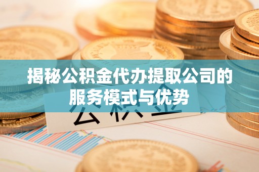景德镇揭秘公积金代办提取公司的服务模式与优势