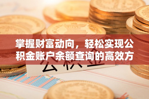 景德镇掌握财富动向，轻松实现公积金账户余额查询的高效方式