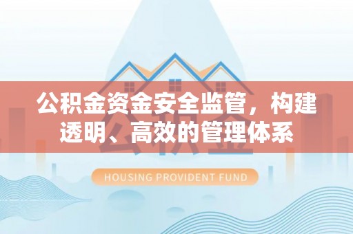 景德镇公积金资金安全监管，构建透明、高效的管理体系