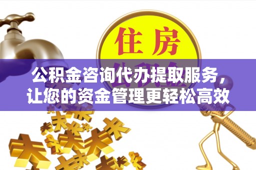 景德镇公积金咨询代办提取服务，让您的资金管理更轻松高效
