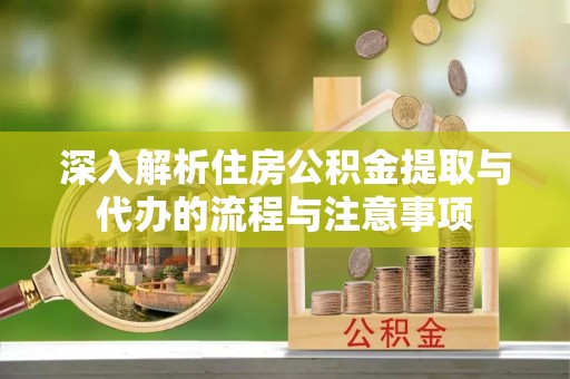 景德镇深入解析住房公积金提取与代办的流程与注意事项