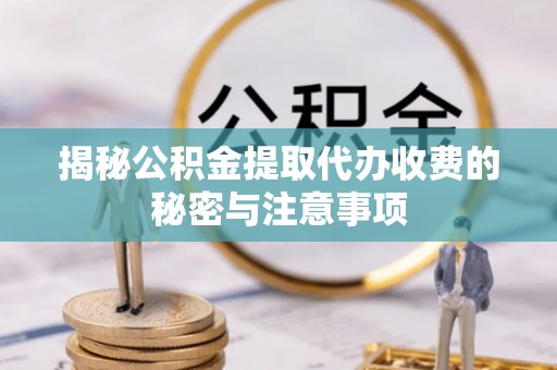 景德镇揭秘公积金提取代办收费的秘密与注意事项