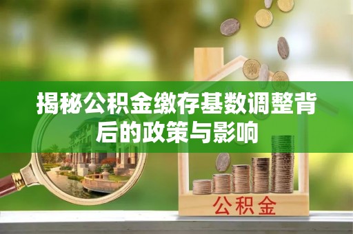 景德镇揭秘公积金缴存基数调整背后的政策与影响