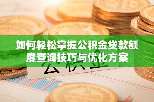 景德镇如何轻松掌握公积金贷款额度查询技巧与优化方案