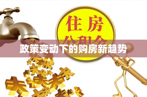 景德镇政策变动下的购房新趋势