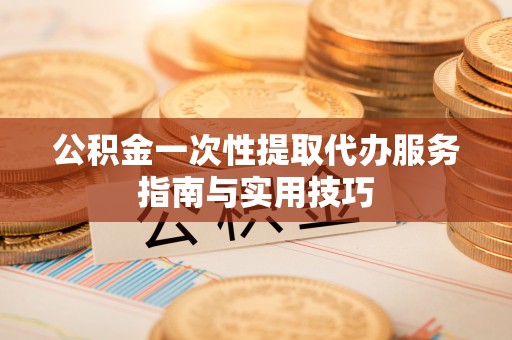 景德镇公积金一次性提取代办服务指南与实用技巧
