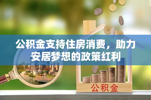 景德镇公积金支持住房消费，助力安居梦想的政策红利