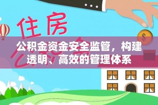 景德镇公积金资金安全监管，构建透明、高效的管理体系