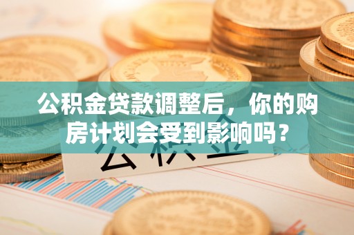 景德镇公积金贷款调整后，你的购房计划会受到影响吗？