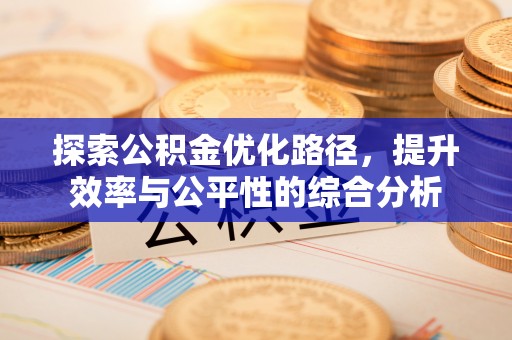 景德镇探索公积金优化路径，提升效率与公平性的综合分析