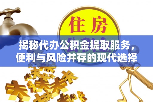 景德镇揭秘代办公积金提取服务，便利与风险并存的现代选择